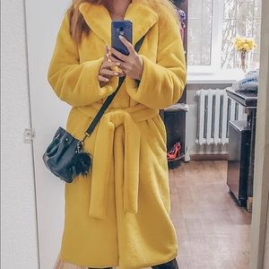 Faux fur coat